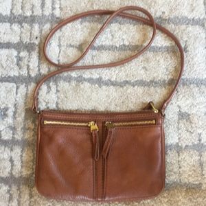 Fossil leather crossbody bag